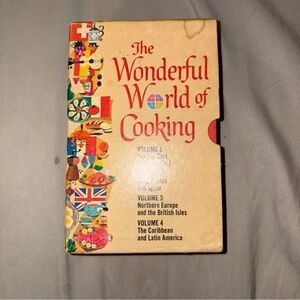 The Wonderful World of Cooking 4 Volume Set Vintage 1960s International Recipe